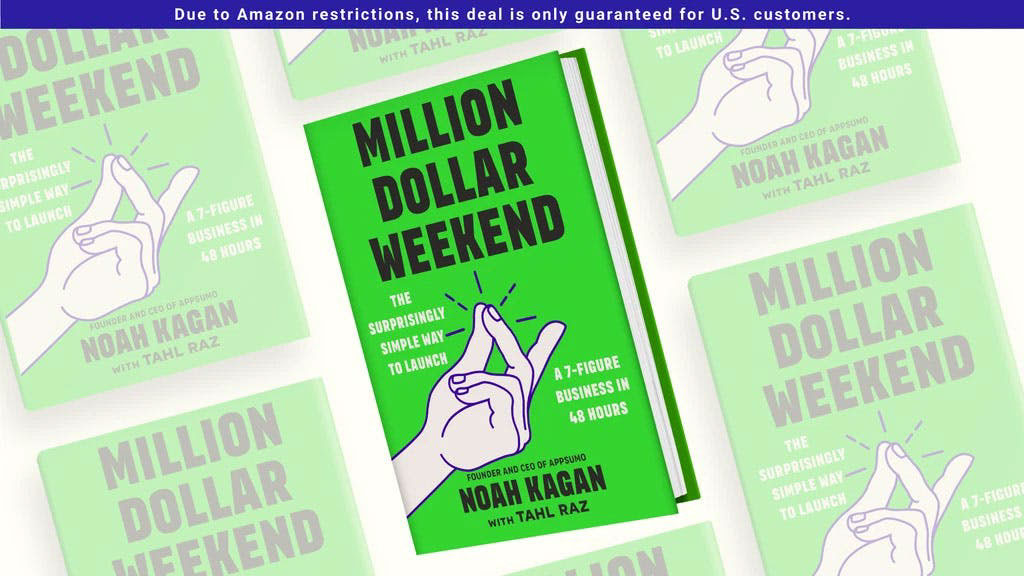 Noah Kagan's "Million Dollar Weekend" guide