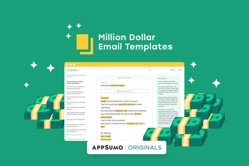 Million Dollar Email Templates