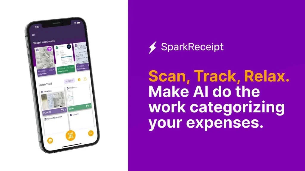 SparkReceipt app features